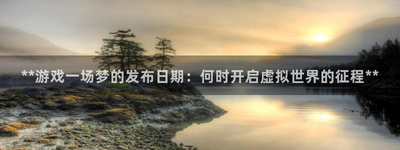顺盈娱乐平台提现被关闭怎么回事儿啊：**游戏一场梦的发布日期：何时开启虚拟世界的征程**